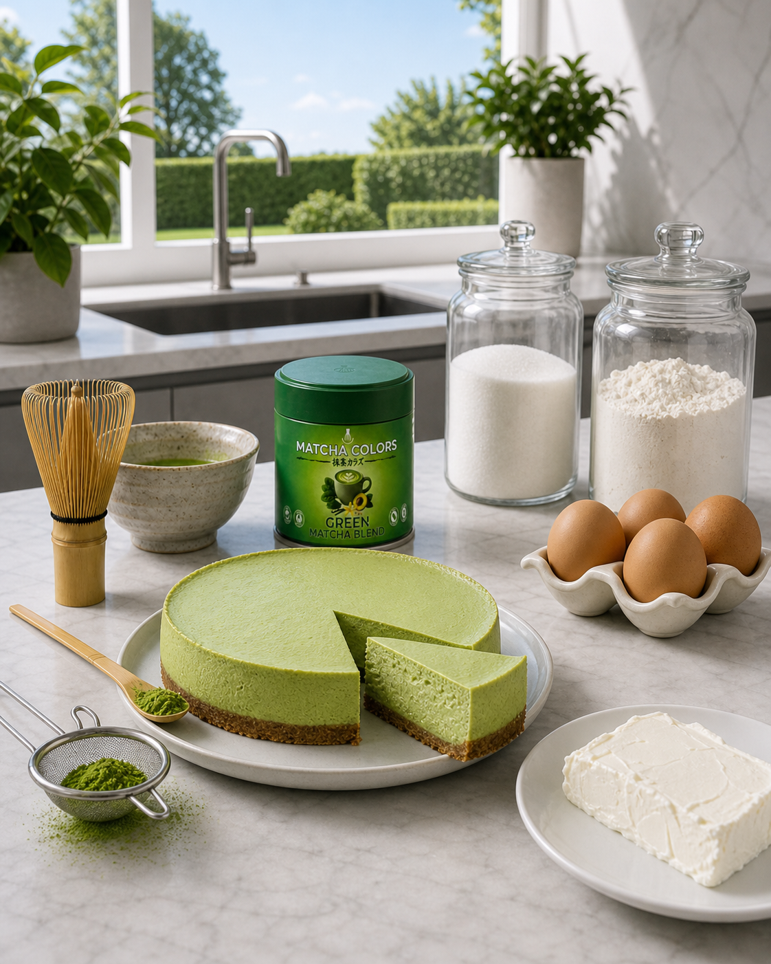 Mélange de matcha vert 