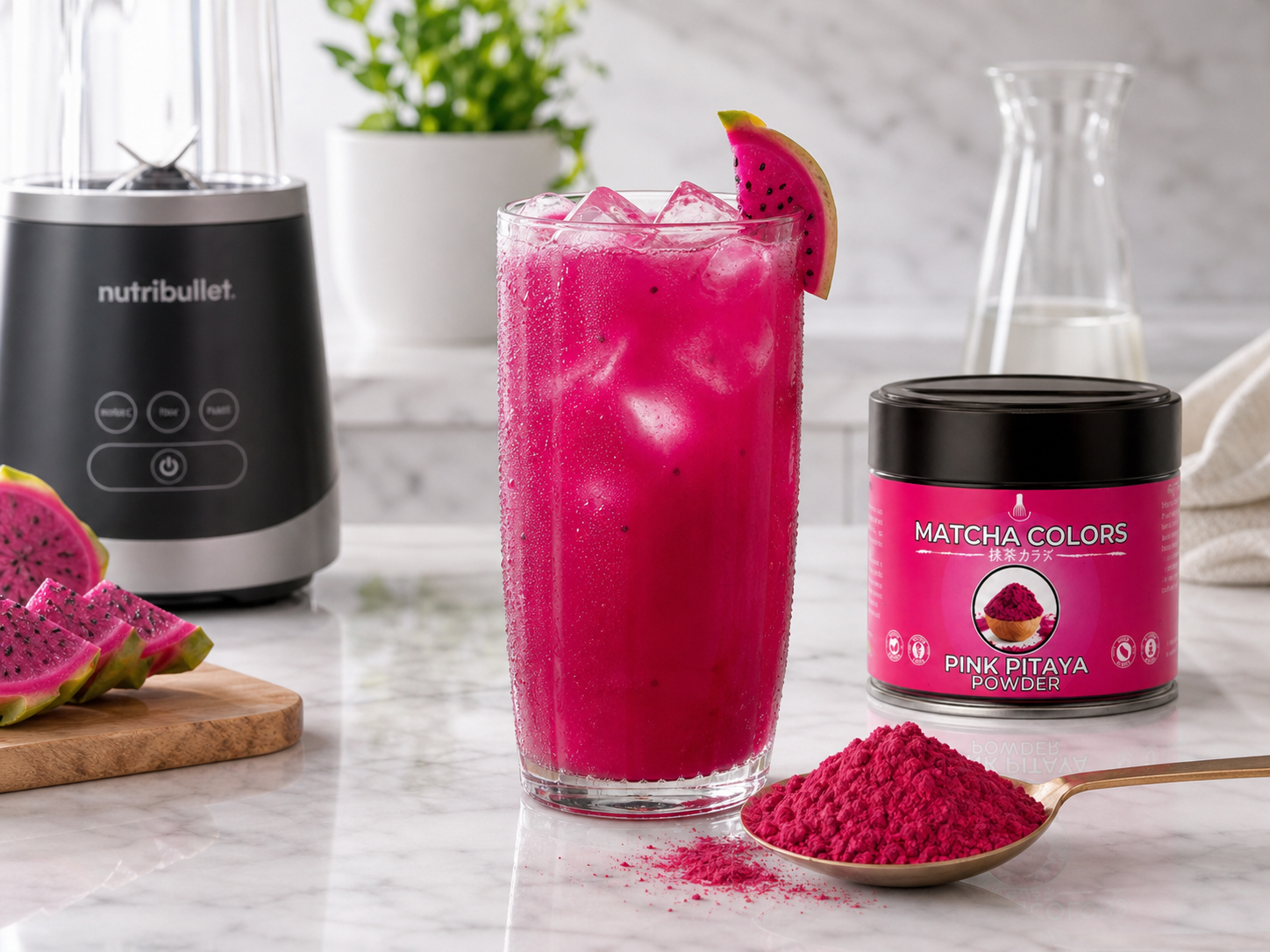 Pitaya rose - Fruit du dragon 
