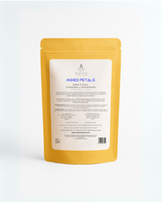 Parte trasera del doypack de Mixed Petals con información e ingredientes